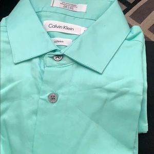 Calvin Klein collard shirt